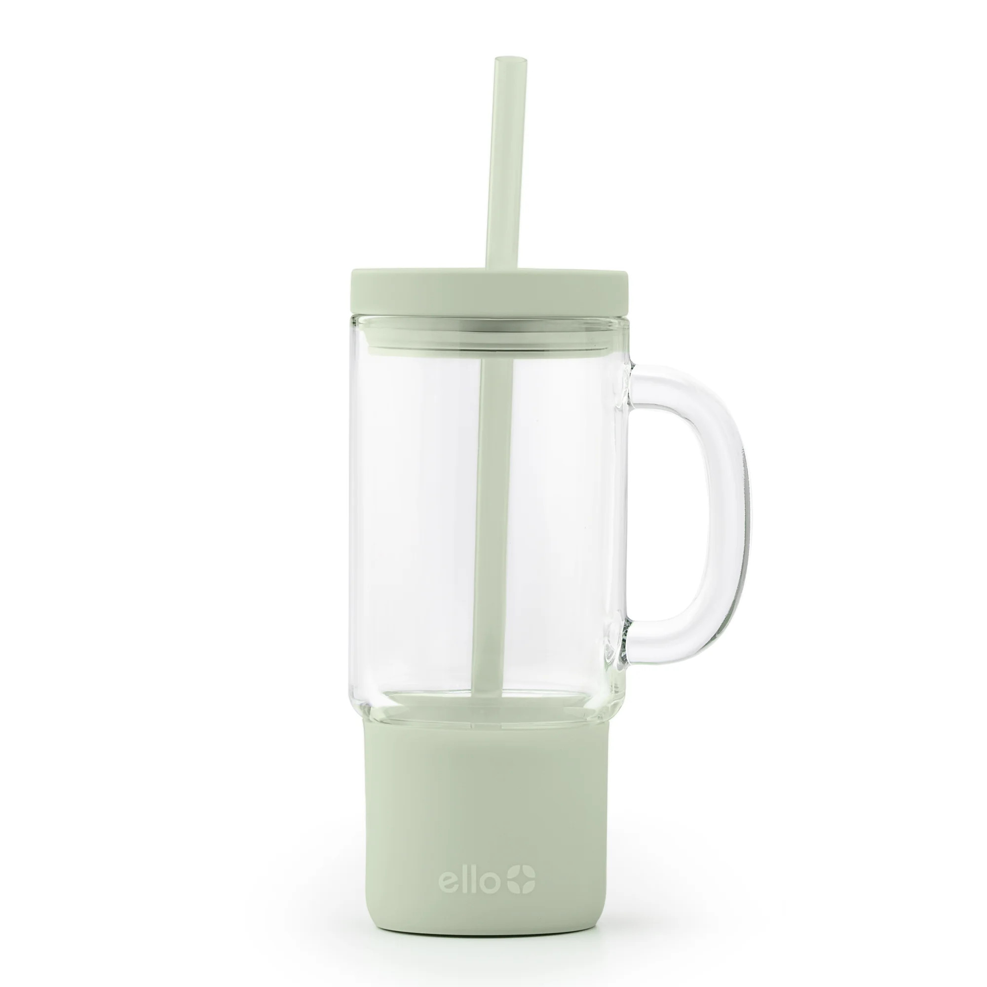 Ello Nova 18 oz Glass Mug with Straw | Walmart (US)