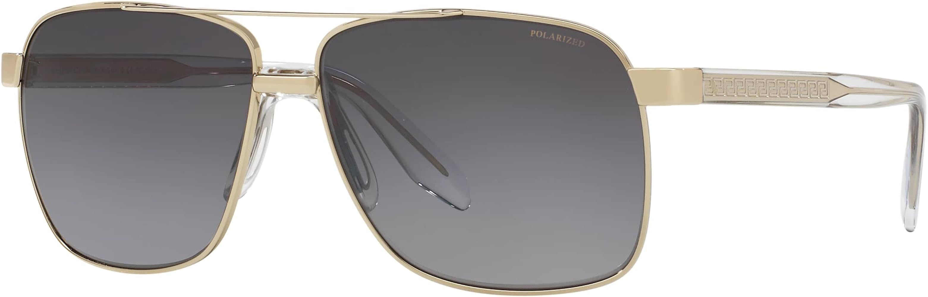 Versace Mens Sunglasses (VE2174) Metal,Steel | Amazon (US)