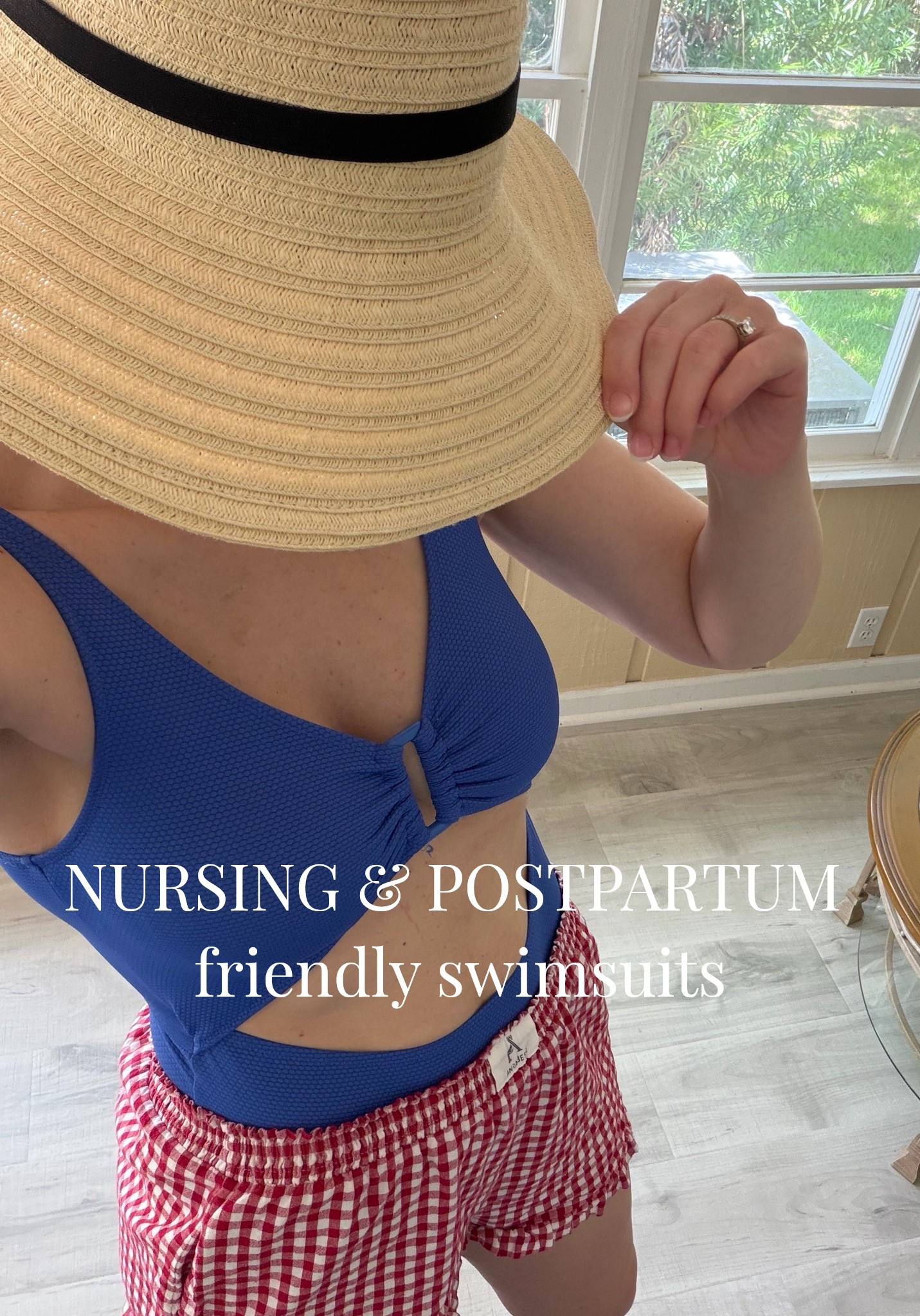 Breastfeeding friendly & postpartum friendly swim. 

I own & love this blue one and the tie halter top bathing suit I also linked! Tall girl and nursing friendly. Runs TTS (wearing medium in both). Also linked some other good options for PP.

The black Amazon one piece is super comfy and has flattering ruching detail for postpartum. Runs TTS. I also wore in my first trimester / early second trimester. The buttons are functional so it’s BF friendly too 🙌🏼 comes in several color options.

#LTKootd #LTKTall #LTKSwim