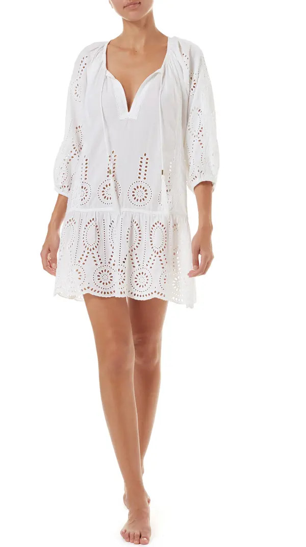 Ashley Eyelet Detail Cotton Cover-Up Tunic | Nordstrom