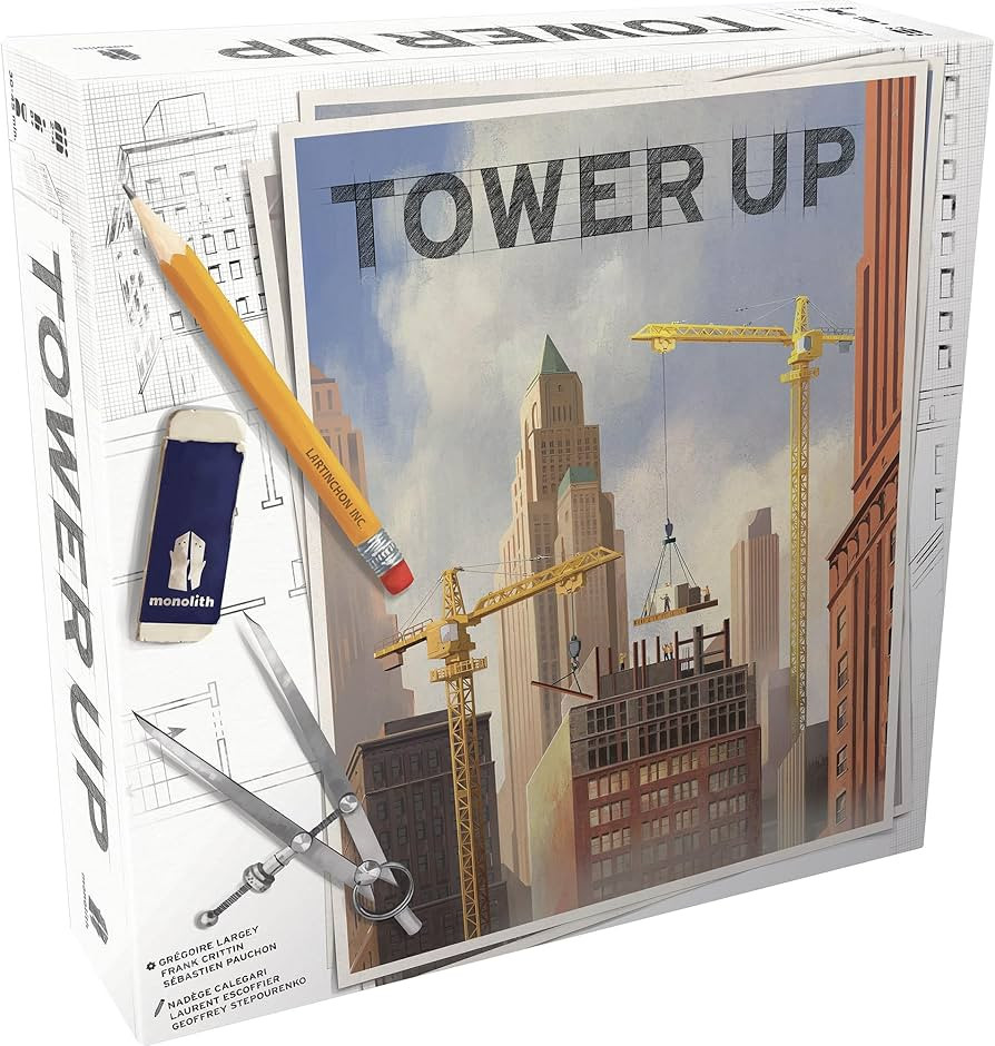 Tower Up - City Building Board Game, Competitive Strategy, Urban Construction Plannning, Family, ... | Amazon (US)