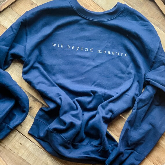 Wit Beyond Measure Unisex Crew Sweatshirt | Etsy | Etsy (US)