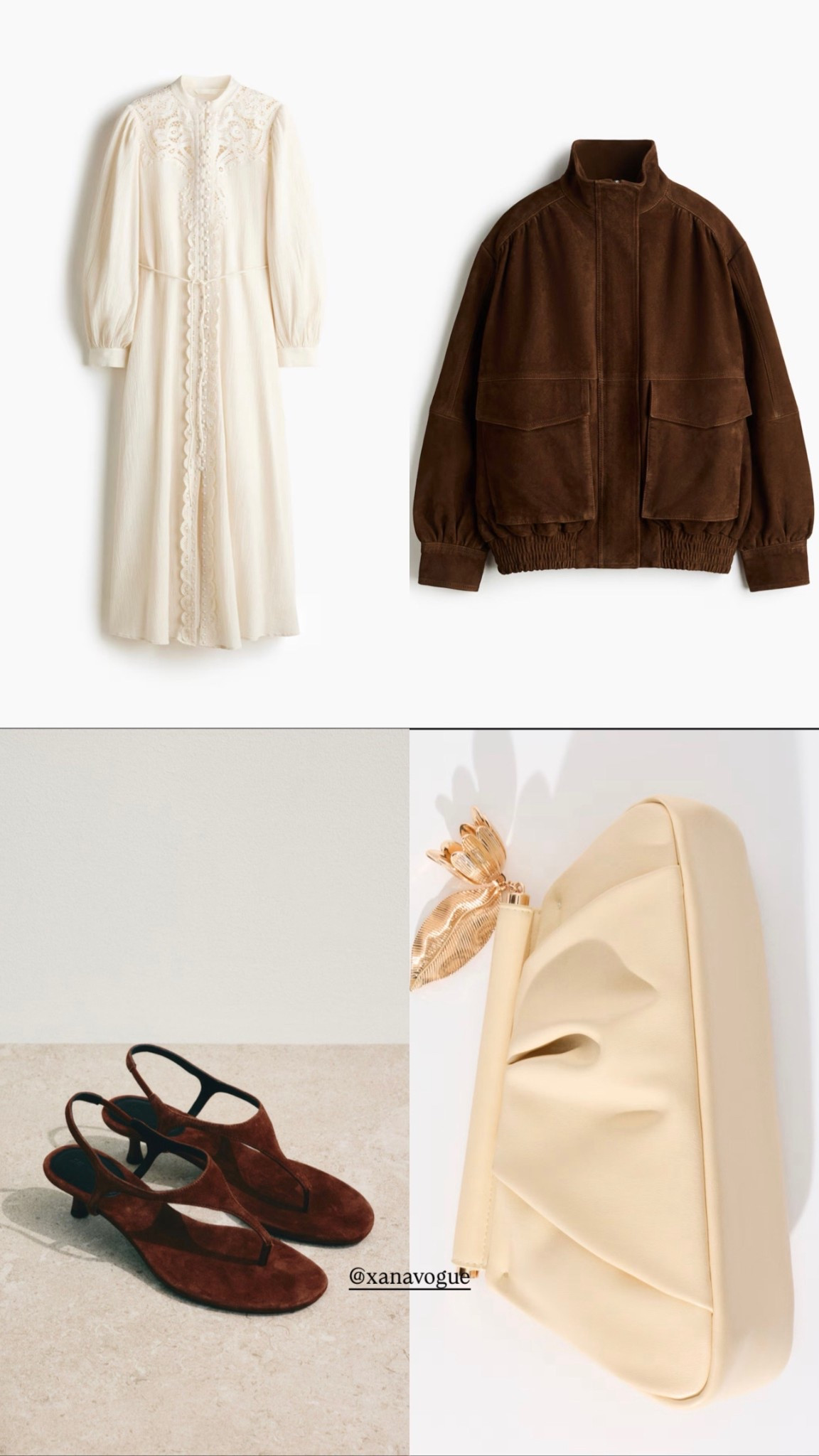 Romantic Neutral Edit 

Light, soft, romantic but balanced with a stronger outer layer. This is how you keep a feminine outfit modern and not too sweet.

Dress S
Jacket S

🔍 cream dress outfit, romantic outfit aesthetic, neutral layering outfit, soft feminine style

#LTKuk #LTKeurope #LTKspring

#LTKgrwm #LTKootd #LTKSeasonal