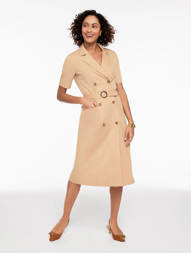 Twill Shirtdress | Talbots