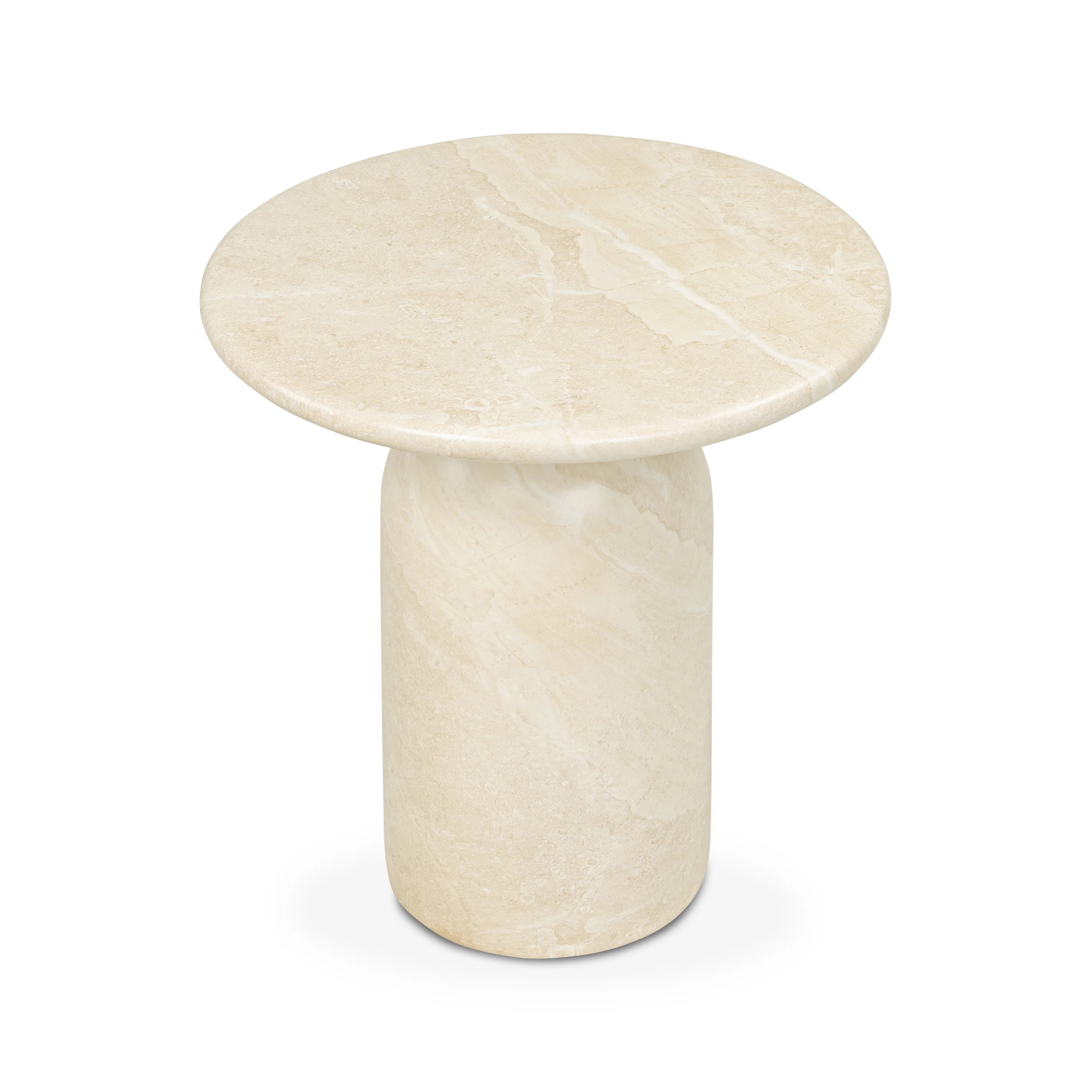 Dalissa Resin End Table with Marble Finish | Wayfair North America