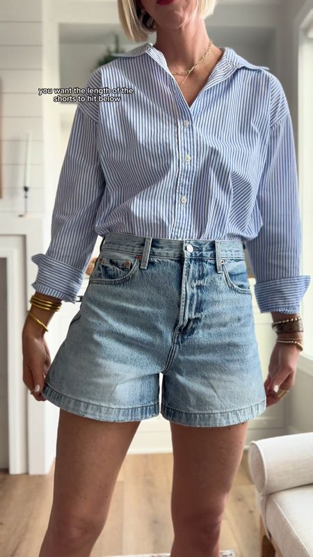 The dues and don’ts of denim shorts! I’m sharing a few simple style tips to help you look and fill your best in Liz must have bottoms for the warmer temperatures! 

I sized up to a 28 in my denim shorts for a relaxed fit. I’m 5’10”

#LTKover40 #LTKVideo #LTKstyletip