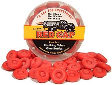 Little Red Cap Contractor Pack Caulk Saving Cap, Red (Pack of 35) (LRC.50) | Amazon (US)