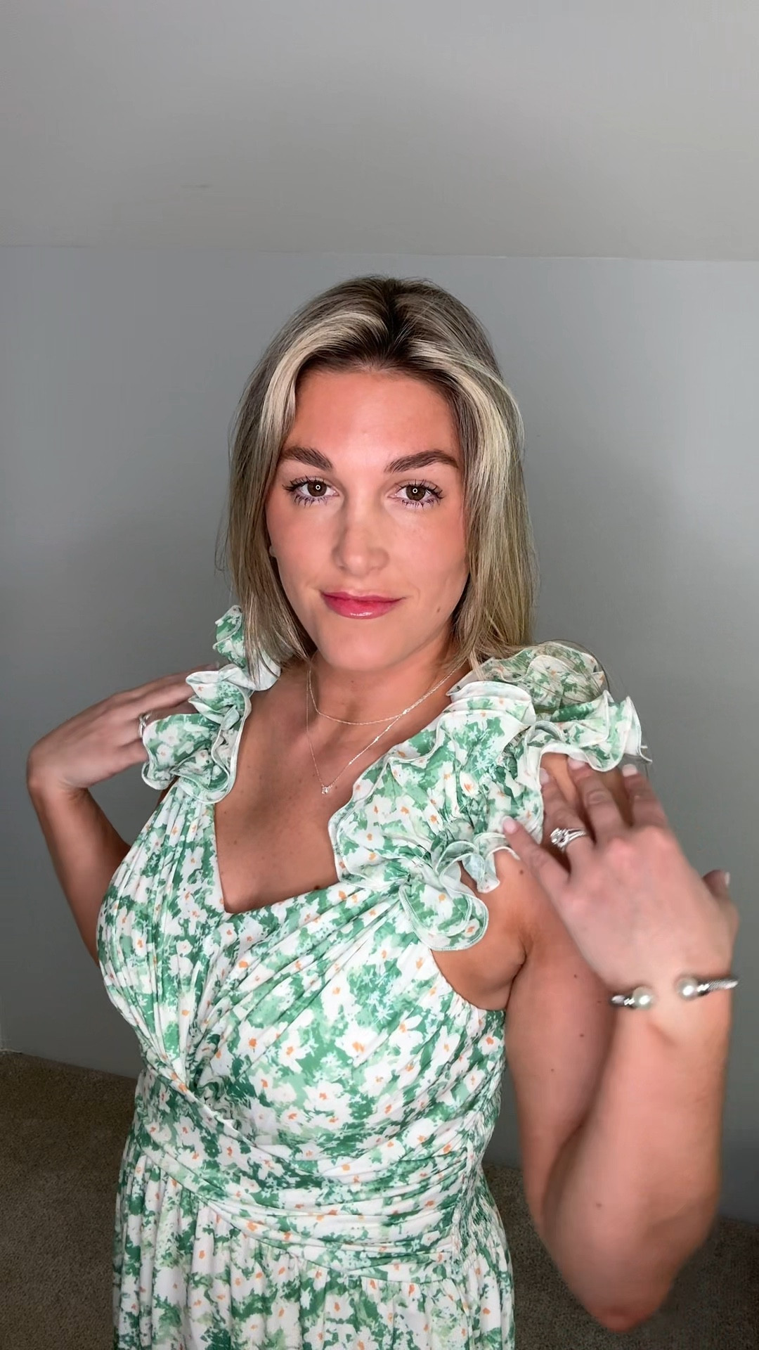 Tried on 6 dreamy dresses that are perfect for Easter Sunday, spring events, or just pretending you have somewhere fancy to be.
Think: florals, flowy fits, and all the pastel perfection.
Now the real question—which one is your favorite??

1st & 2nd dress 
40% off + 10% off 
Code:DUETWFBZ

3rd Green ruffles 
10% off + 10% off
Promo code :4KRF2FZU

4th Green dress 
40% off 
Promo code:QIFAXWON

5th Dress with belt tie 
20% off promo code 3AQFYWPE

6th Blue dress
25% off 
Promo code: NAYAOJ4Q

#LTKBump #LTKSeasonal #LTKWedding