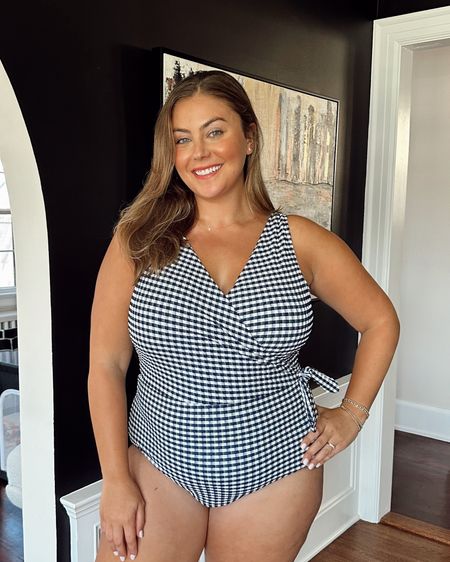 Wearing size 18 in this supportive one-piece. Sharing other one piece swimsuits including swim dresses! 

#LTKSeasonal #LTKSwim #LTKMidsize