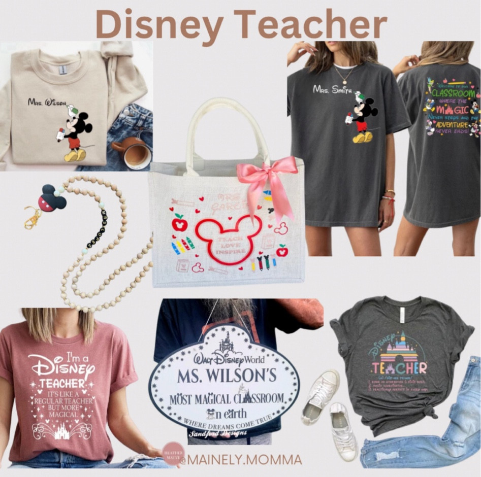 Disney teacher outfits and accessories 

#Disney #Disneyland #DisneyWorld #Florida #Orlando #Teacher #Teachers #TeacherAccessories #TeacherOutfit #Custom #School #BackToSchoolBackToSchoolOutfit #SchoolOutfit #Disney #DisneyVacation #DisneyFamily #DisneyTeacher #DisneyKids #DisneyTrip #Vacation #VacationOutfit #Travel #TravelOutfit #Mom #Moms #Gifts #Sellers #Popular # #Trend #Trending #Outfits #Fashion #Style #Kids #Children #Baby #Toddler #Bag #TeacherBag #Sign #TeacherLanyard

#LTKFindsUnder50 #LTKStyleTip #LTKBacktoSchool