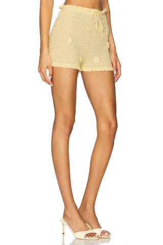 x REVOLVE Allayia Floral Shorts in Baby Yellow | Revolve Clothing (Global)