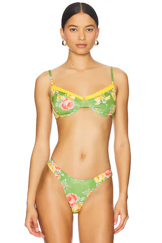Heavy Manners Ruffled Up Underwire Bikini Top in Vivre Sa Vie from Revolve.com | Revolve Clothing (Global)