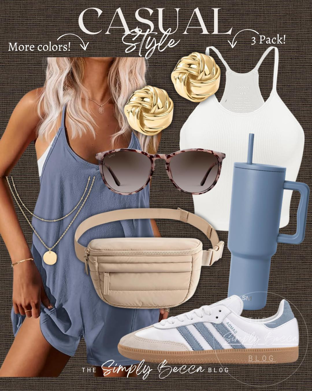 These never last! Love the slate blue.

@amazon #ltkwomens #ltkfinds #amazonfashion #slateblue #bluewaterbottle #beltbag #goldearrings #adidas #casualstyle 

 #LTKgrwm #LTKSwim #LTKTravel