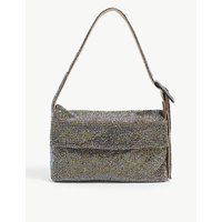 Vitty la Mignon rhinestone and mesh top-handle bag | Selfridges