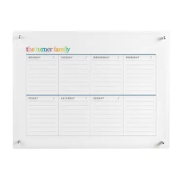 Acrylic Weekly Wall Calendar | Erin Condren | Erin Condren