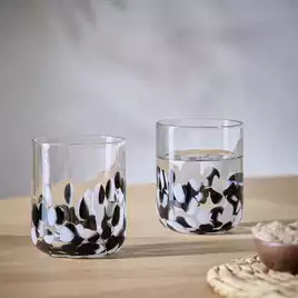 Buy Habitat Confetti Set of 2 Tumbler Glasses | Glassware | Habitat | Habitat UK