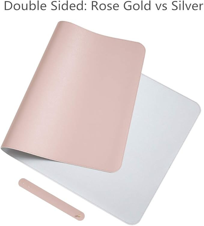 Soyan Dual-Sided PU Leather Desk Pad/Mouse Pad for Office & Home, Waterproof Desk Blotter Pad wit... | Amazon (US)