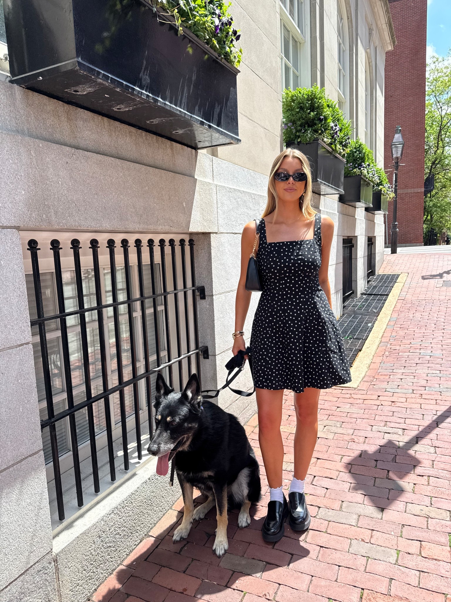 spring day out in boston 🤍 polka dot dress is soooo comfy and runs TTS! Wearing a Medium. Also has pockets!

#LTKSaleAlert #LTKSeasonal #LTKStyleTip