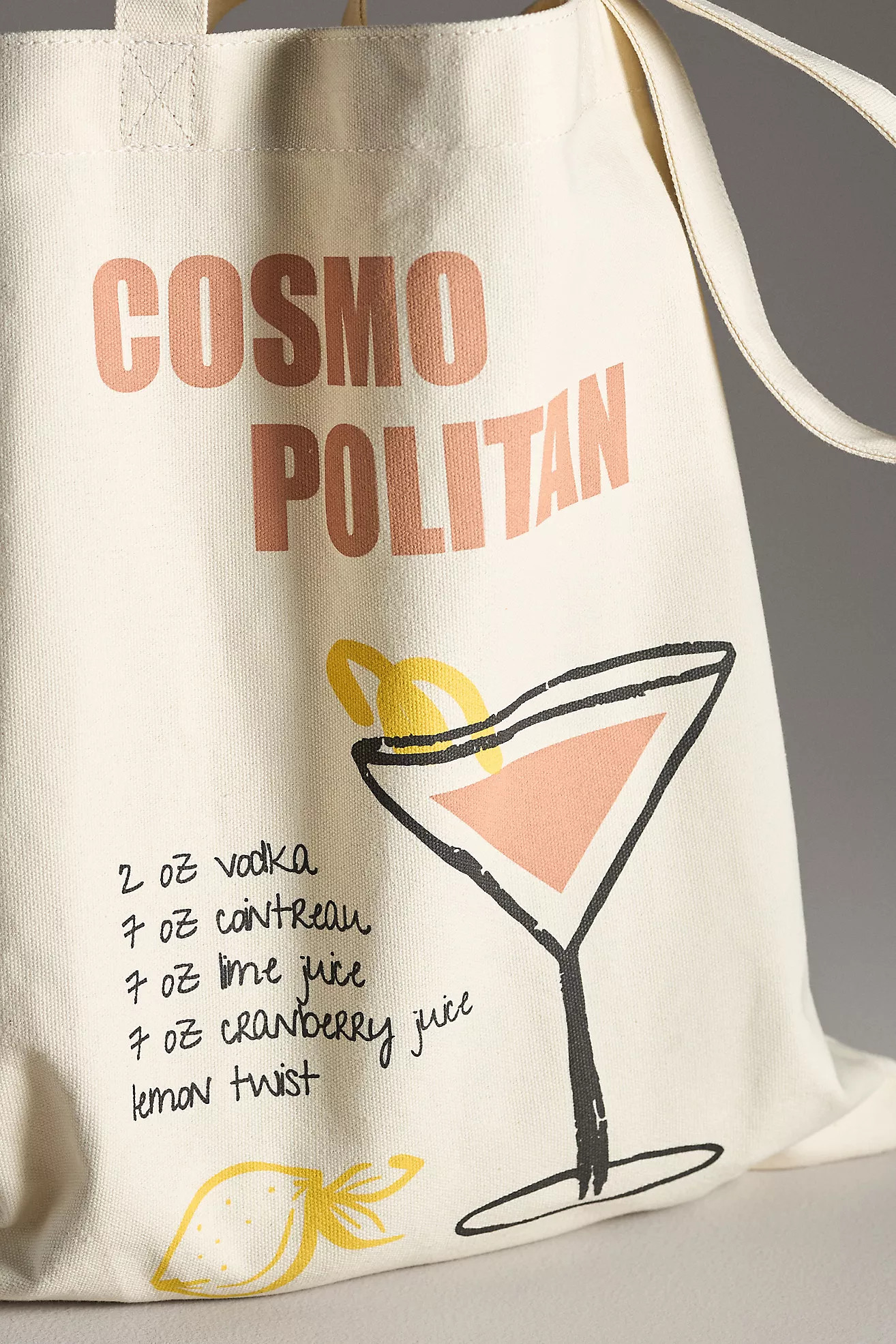 Cocktail Canvas Tote | Anthropologie (US)