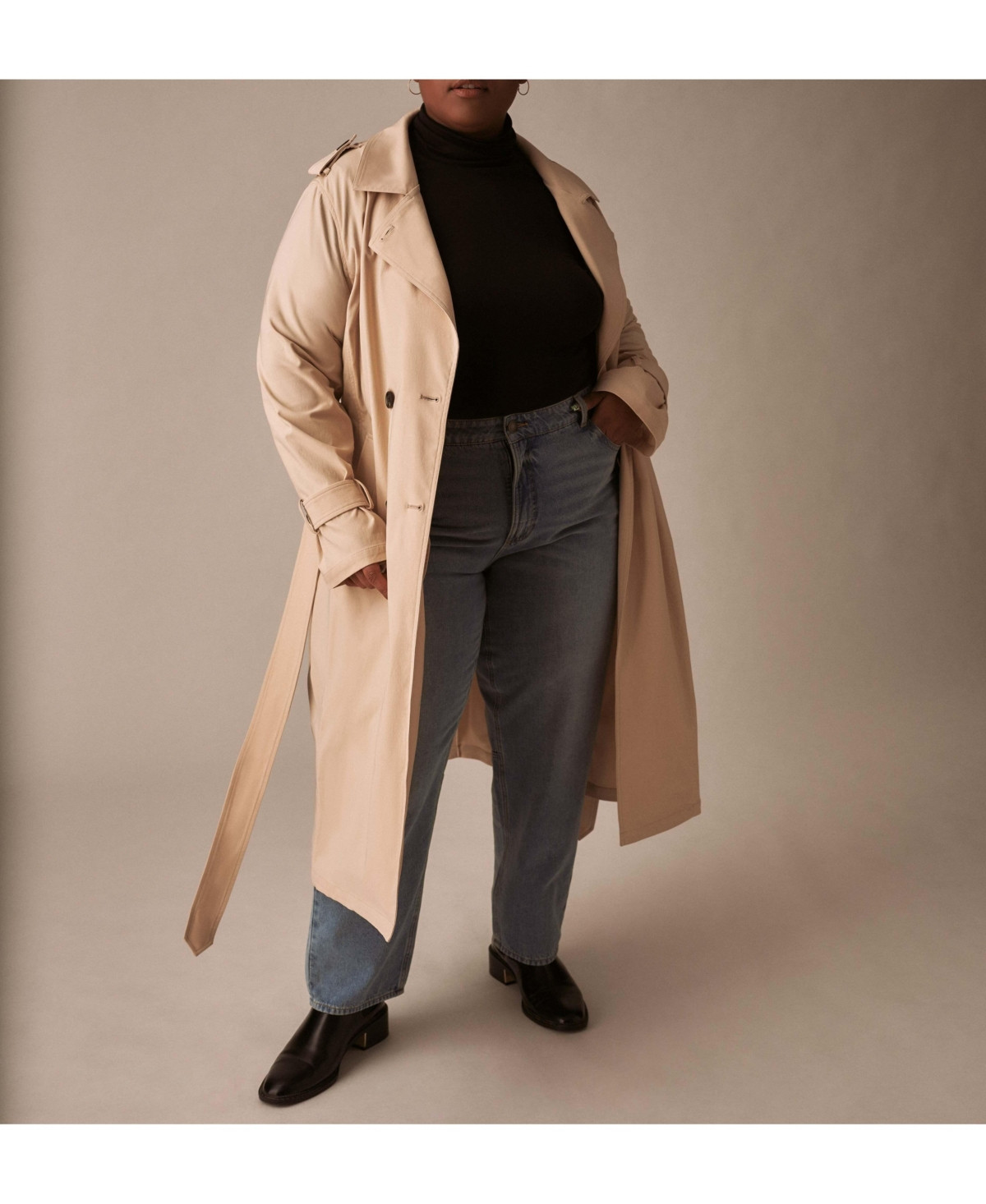Universal Standard Plus Size Park Soft Trench - Birch | Macy's