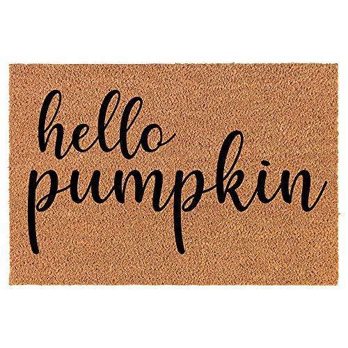 Doormat Natural Coco Coir Door Mat Hello Pumpkin (30" x 18") | Amazon (US)