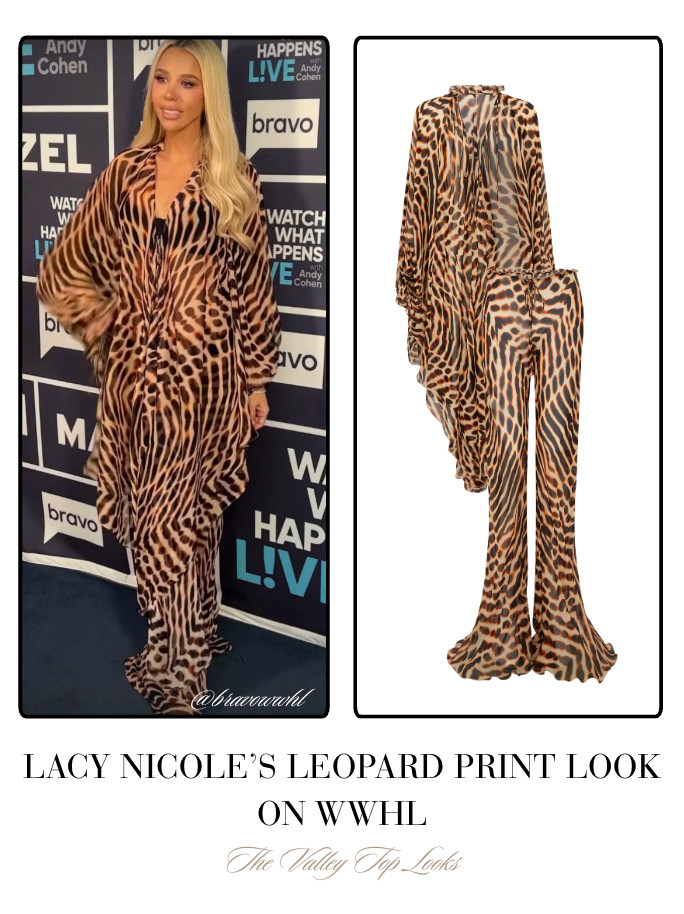 Lacy Nicole's Leopard Print Look on #WWHL 📸= @bravowwhl 

 
