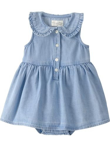 Little Planet by Carter's Girl Dress Made with Organic Cotton, Blue Wash, NB | Amazon (US)