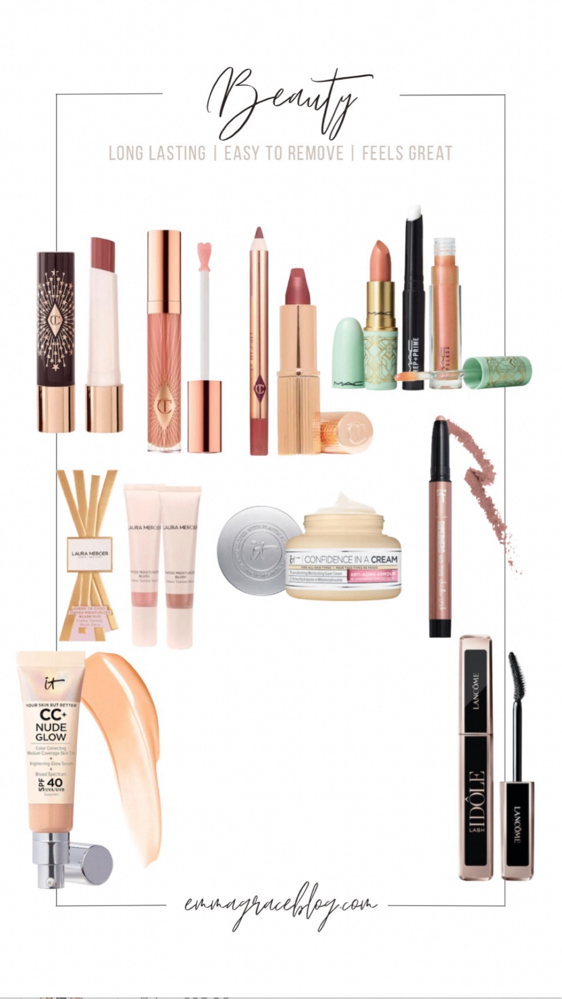 My favorite beauty products as of lately! They don’t wear off, don’t run, remove easily with a cleansing wipe or in the shower and feel weightless/amazing on! 

#LTKstyletip #LTKunder50 #LTKbeauty