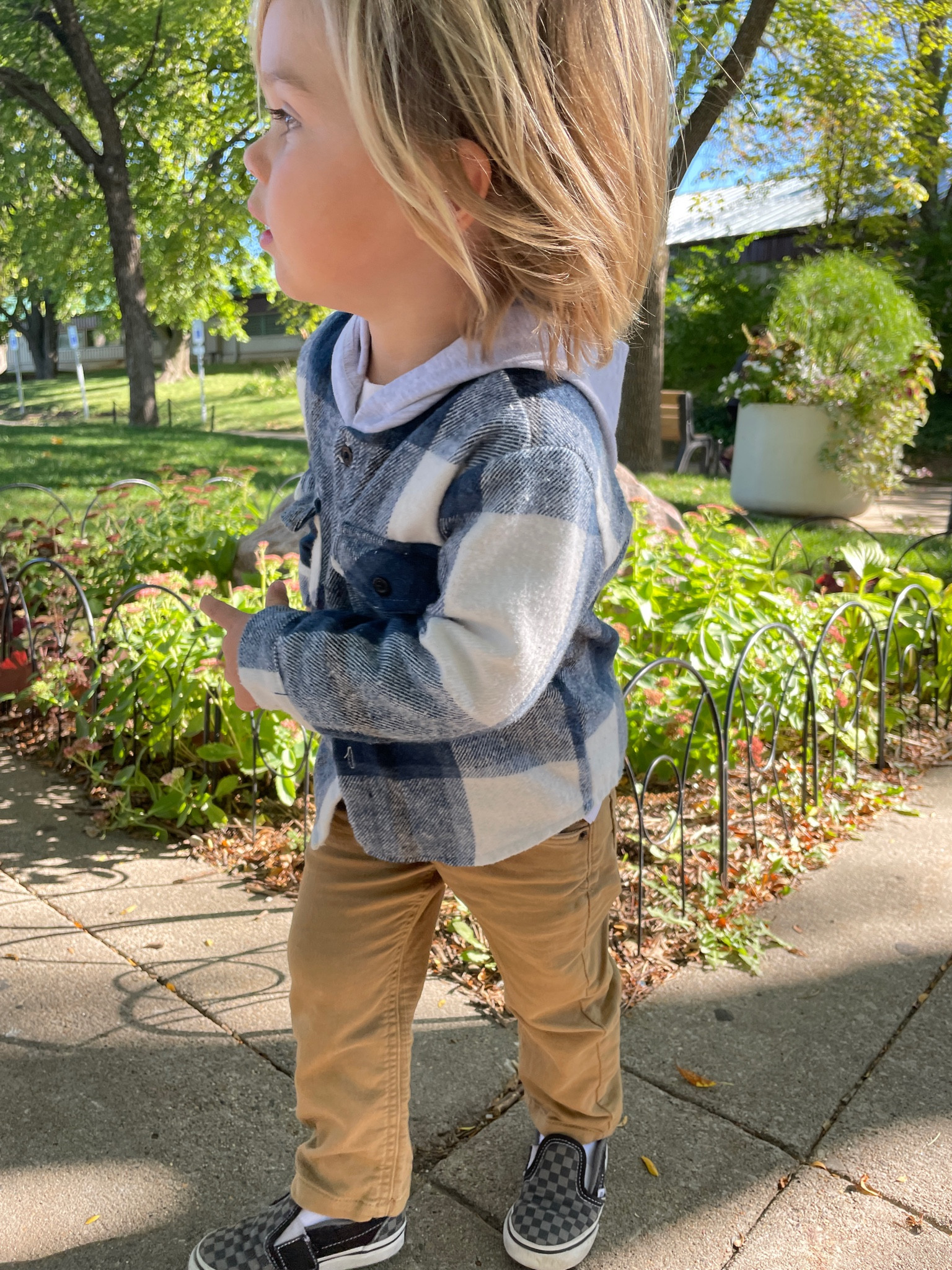 Toddler lumberjack. 😉 This plaid shirt jacket is under $15 at Walmart. Linked this exact one & similar options. Pants are Cat & Jack from Target & truthfully fit E’s skinny tush the best! #toddler #plaidjacket #toddlerboy #boyclothes #toddlerclothes #falloutfit #fall #vans #ltkunder25

#LTKunder50 #LTKkids #LTKfamily
