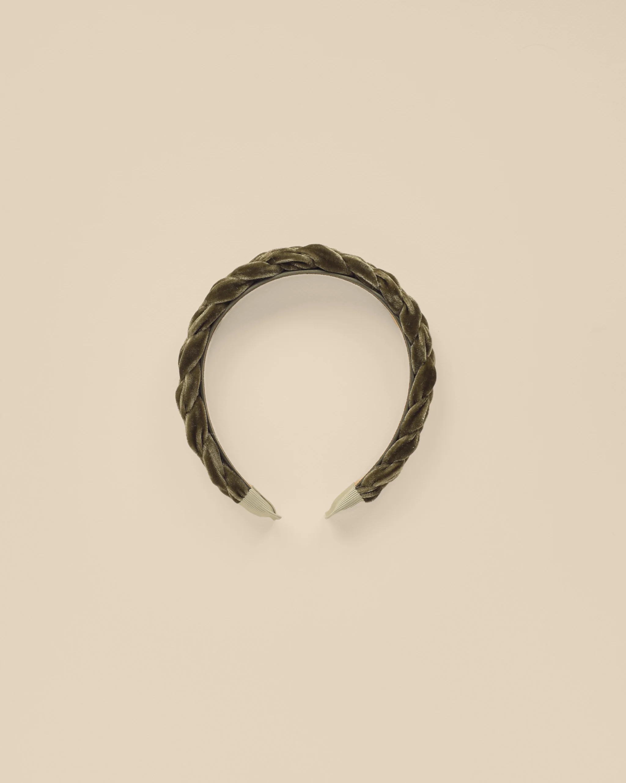 Velvet Braided Headband | Olive | Marigold Modern Kids