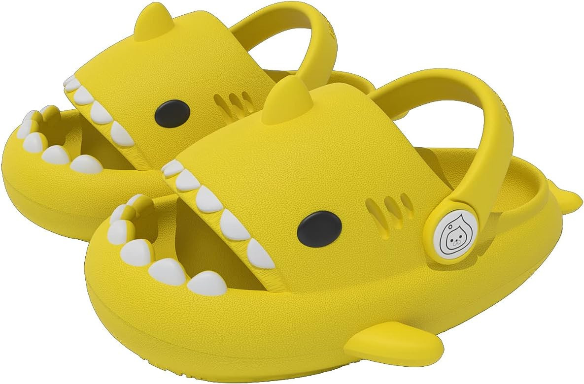 ChayChax Boys Girls Cloud Shark Slides Novelty Sandals Toddlers Cute Non-Slip Beach Pool Shower S... | Amazon (US)
