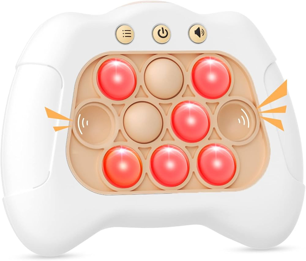 Light Up Bubble Pop Fidget Toy, Electronic Quick Push Game Console, Cool Birthday Gifts for 6 7 8... | Amazon (US)