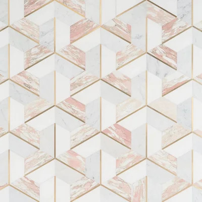 Timbira 10" x 12" Marble Mosaic Sheet Tile | Wayfair North America