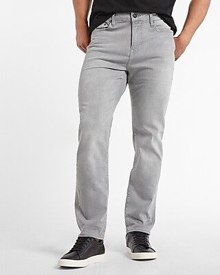 Athletic Tapered Slim Gray 4-Way Hyper Stretch Jeans | Express