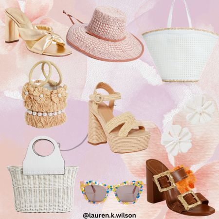 Spring accessories. Spring shoes. Spring style. Spring bags. Spring heels. Vacation style. Tuckernuck. 

#LTKshoecrush #LTKSeasonal #LTKtravel
