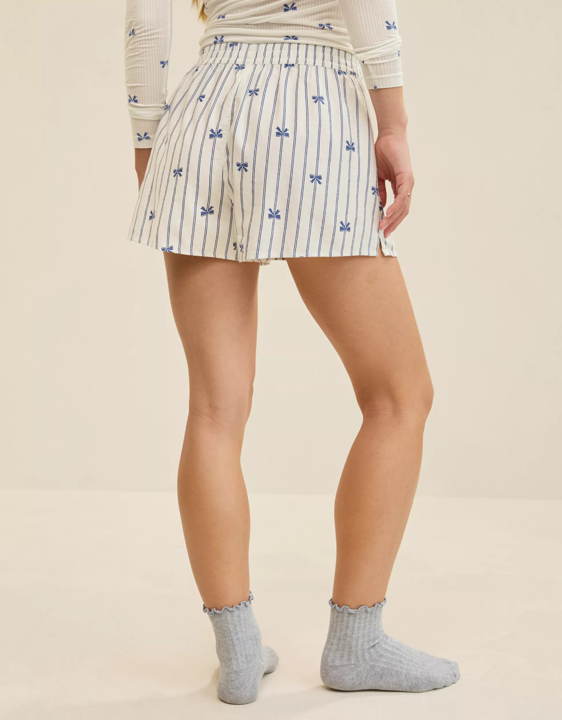 Aerie Flannel Girl Boxer | Aerie