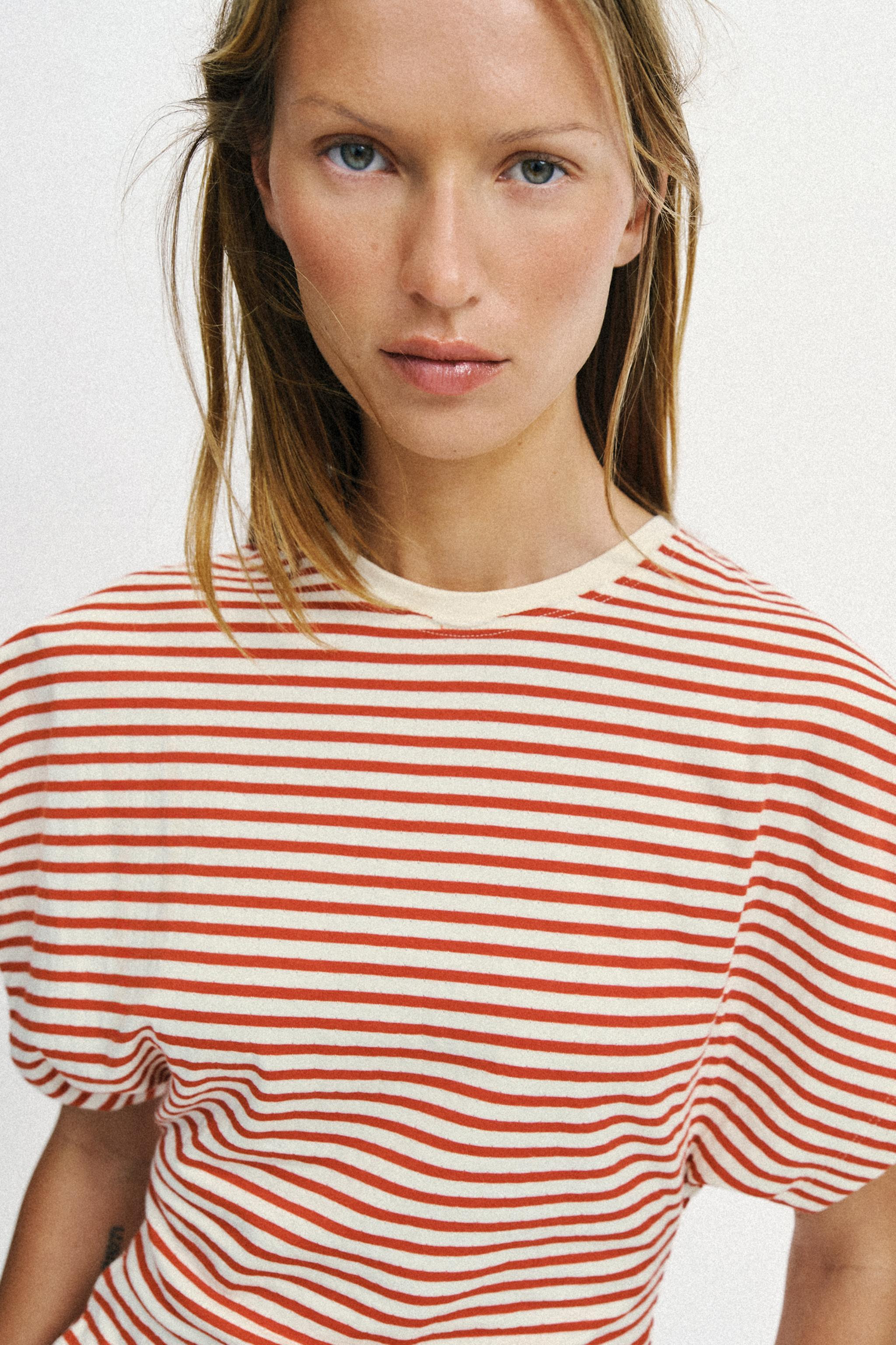 SLIM FIT STRIPED T-SHIRT | Zara Canada
