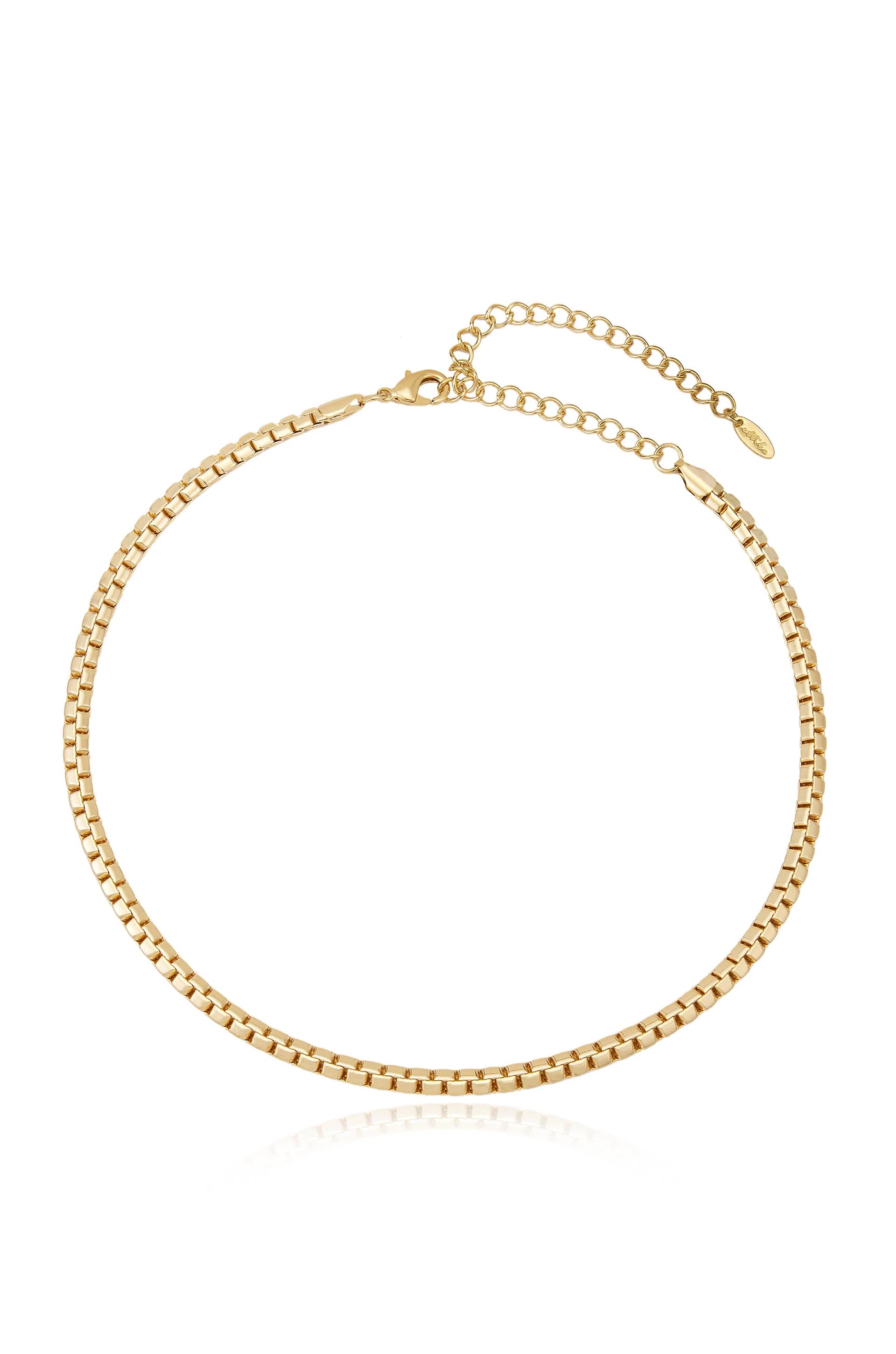 Single Rolo Chain 18k Gold Plated Necklace | Ettika