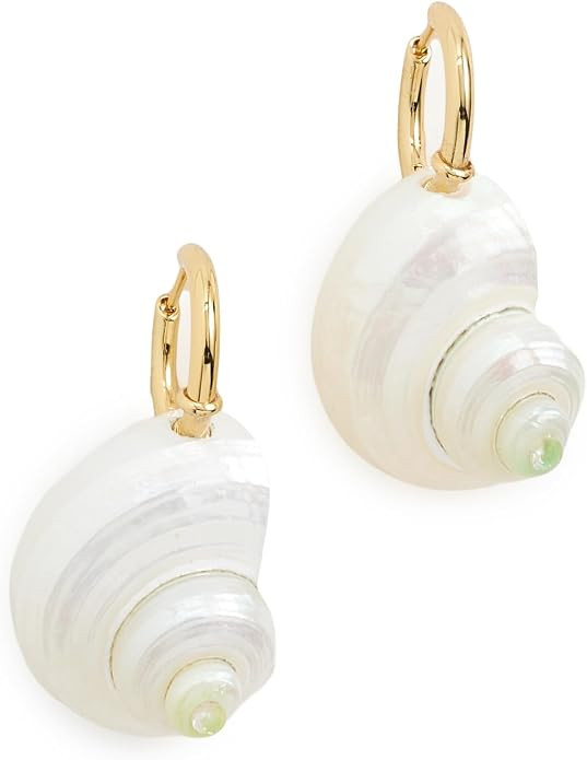 Madewell Women's Shell Statement Hoop Earrings | Amazon (US)