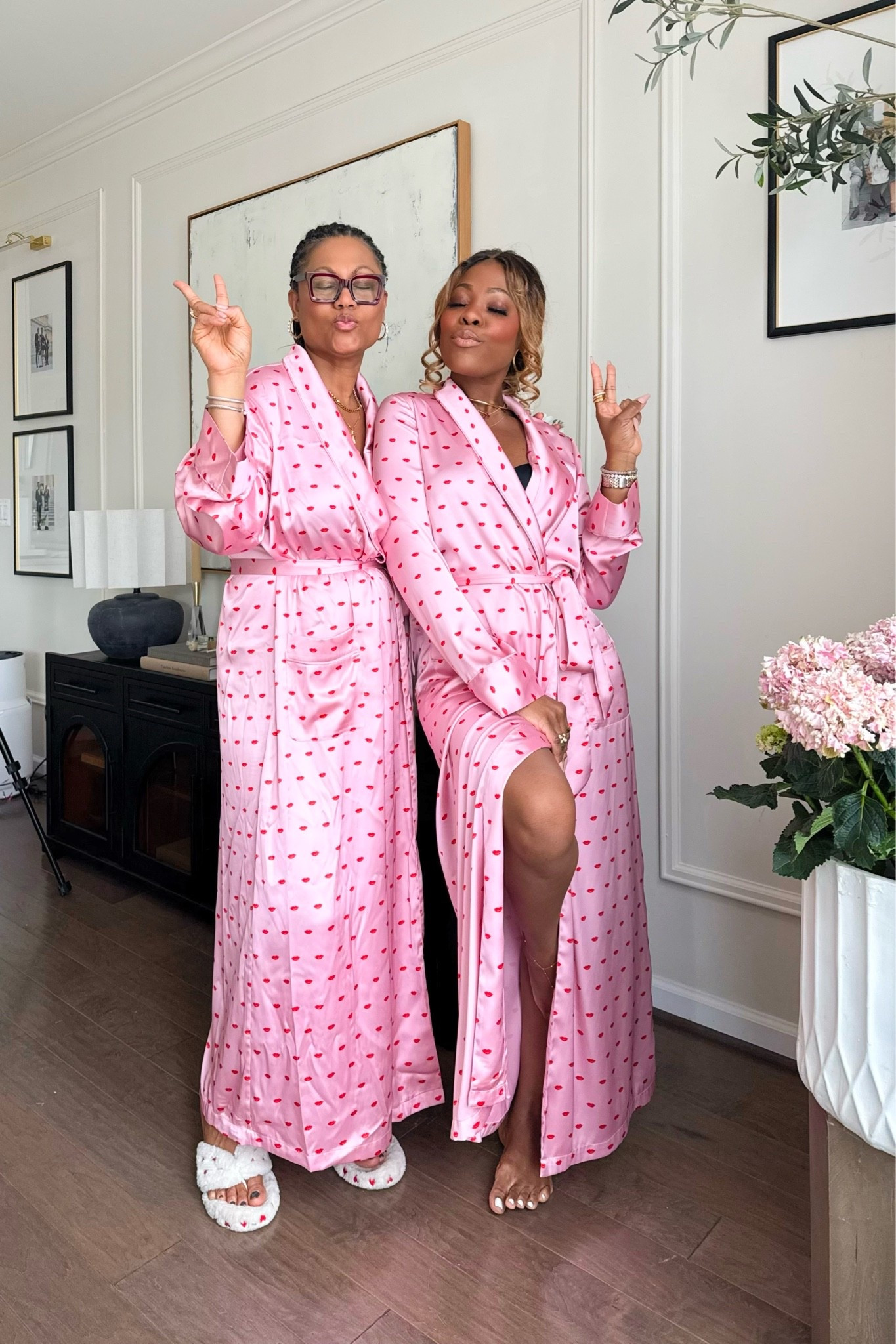Just girls being girls 💕 these robes are skims but sold out from the Valentine’s Day collection! Sharing new and  available prints

#LTKmomlife #LTKSeasonal