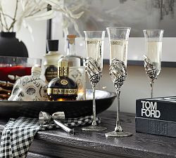 Skeleton Champagne Glass | Pottery Barn (US)