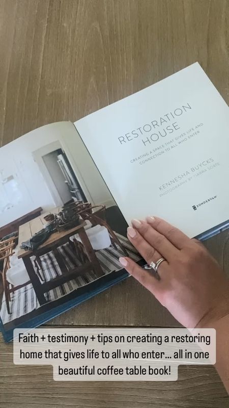 A beautiful coffee table book filled with faith inspirations and tips on how to create a restorative home that brings life to all who enter. Beautiful binding for stacking and displaying. 

#LTKhome #LTKfindsunder50 #LTKVideo