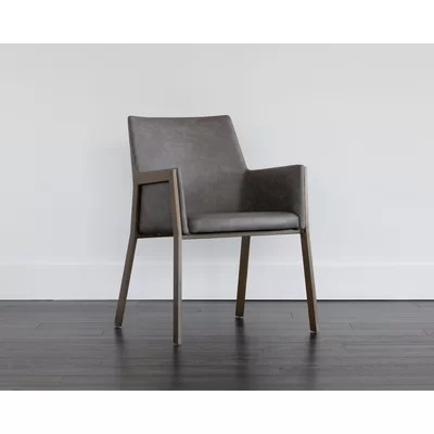 Faux Leather Armchair - Grey | Wayfair North America