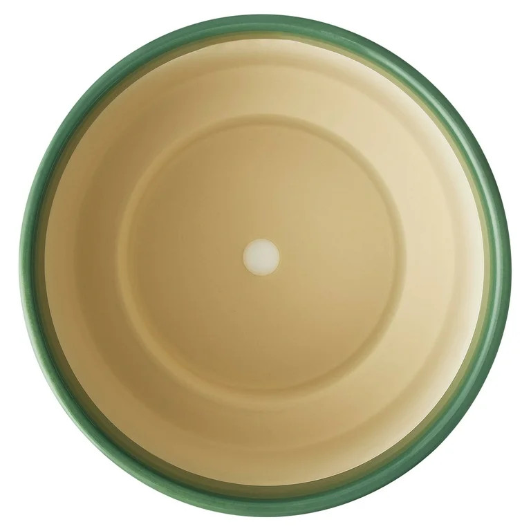 Mainstays(No ratings yet) Mainstays 8.25" Round Green Lily and Wave Ceramic Planter  Free 90-day ... | Walmart (US)