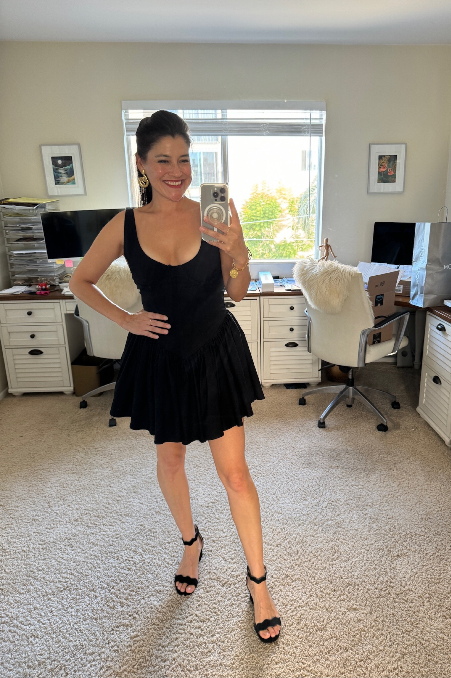 Black Party Dress by NBD - I wore this mini dress with snake earrings as my witch costume for Halloween, and love that it is also a perfect party dress for the holiday season! 

#LTKSeasonal #LTKHalloween #LTKHoliday