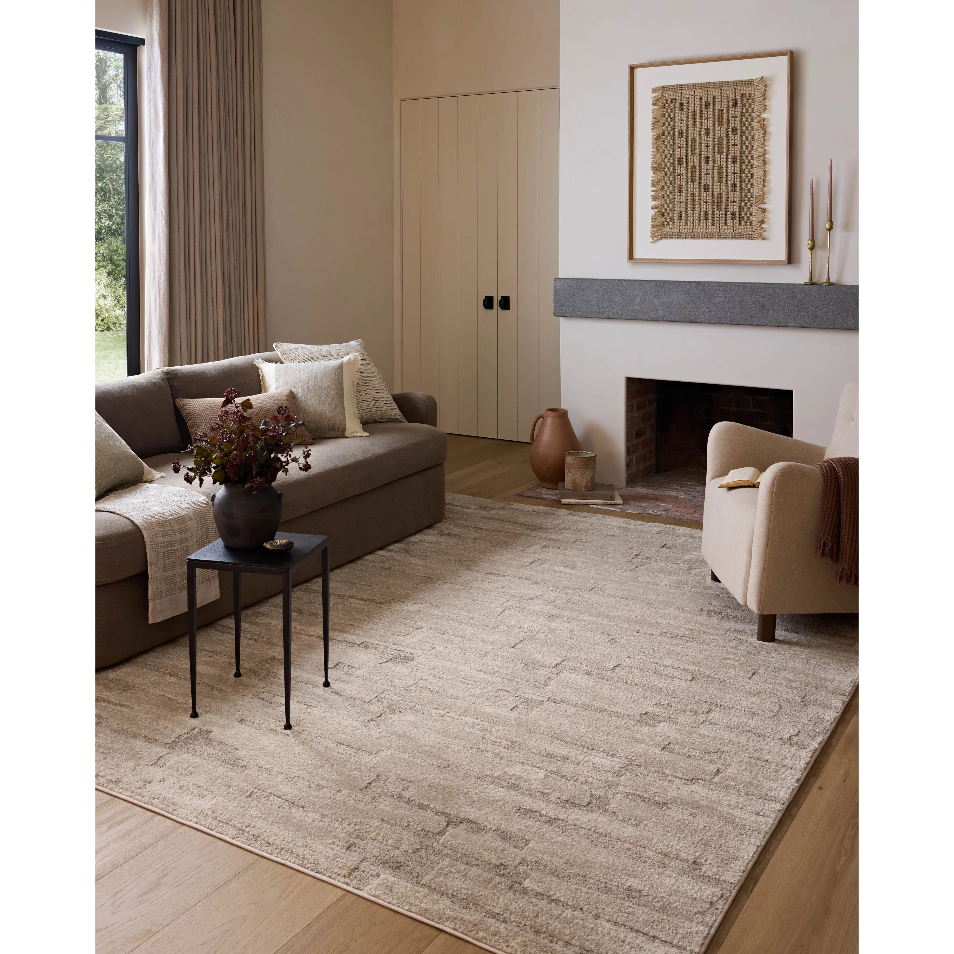 Amber Lewis x Loloi Monty  Taupe / Beige Area Rug | Wayfair North America