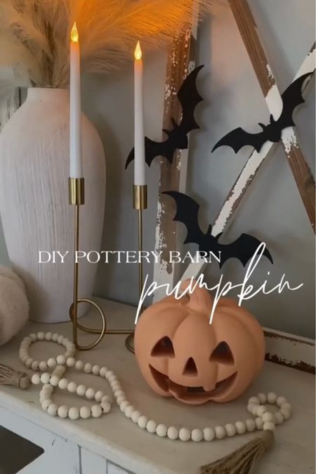 DIY pottery barn pumpkin - Halloween diy - Halloween home decor 

#LTKhome #LTKSeasonal