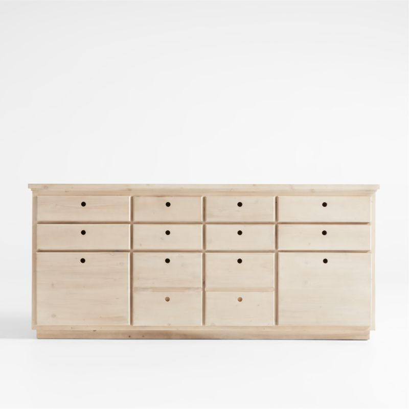 Haldeman Pine Wood Credenza by Leanne Ford + Reviews | Crate & Barrel | Crate & Barrel