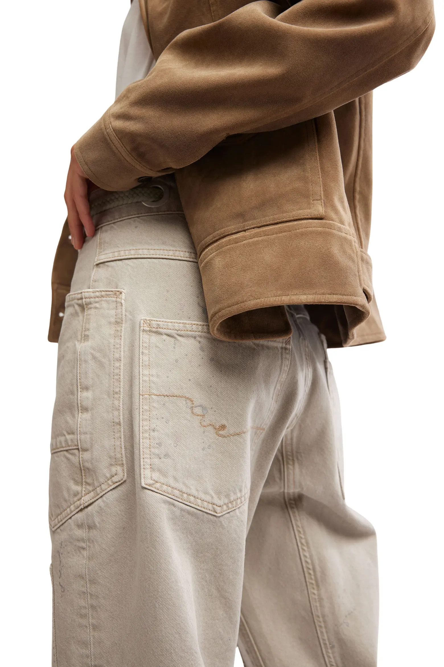 Night Ranch Faux Suede Trucker Jacket (Women) | Nordstrom | Nordstrom
