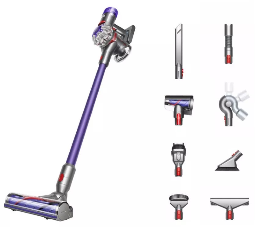 ShWk 11/3 Dyson V8 Extra De-Tangle Cordless Vacuum with 8 Tools - QVC.com | QVC